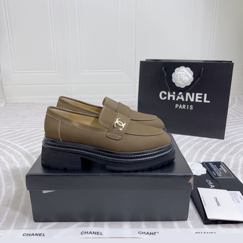 Ch*el leather shoes